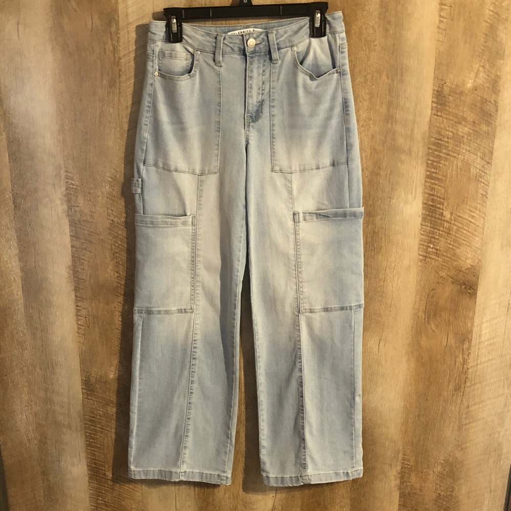 Celebrity Pink Light Blue Relaxed Carpenter Jeans